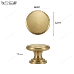 Núm tủ tân cổ điển vintage màu vàng gold SH3V03N tại thành phố Hồ Chí Minh