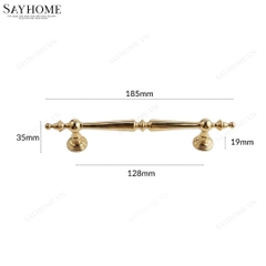Thông số kĩ thuật Tay nắm đũa tân cổ điển vintage màu vàng gold 18k SH3088 tại Thành phố Hồ Chí Minh