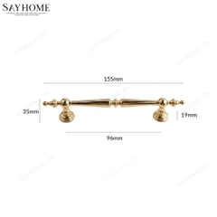 Thông số kĩ thuật Tay nắm đũa tân cổ điển vintage màu vàng gold 18k SH3088 tại Thành phố Hồ Chí Minh