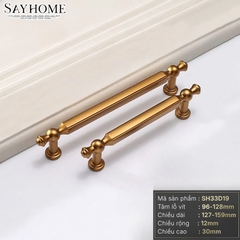Tay nắm tủ tân cổ điển vintage màu đồng SH33D19 tại thành phố Hồ Chí Minh