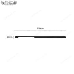 Tay nắm tủ áo thanh dài hiện đại màu đen mặt vàng SH3601 tại thành phố Hồ Chí Minh