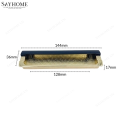Tay nắm âm tủ hiện đại màu vàng đen SH50D77 tại thành phố Hồ Chí Minh
