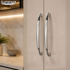 Tay nắm tủ hiện đại màu inox bóng SH5276 tại Tân Bình