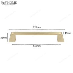 Tay nắm tủ hiện đại màu vàng gold SH5505
