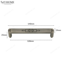 Tay nắm tủ tân cổ điển màu vàng đồng SH5506
