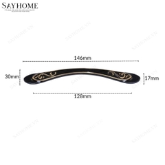 Tay nắm tủ tân cổ điển Vintage màu đen vàng SH5510 tại thành phố Hồ Chí Minh