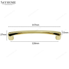Tay nắm tủ hiện đại màu vàng gold 18k SH5514