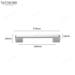 Tay nắm tủ hiện đại màu inox bóng SH5523