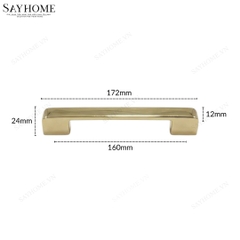 Tay nắm tủ hiện đại màu vàng gold SH5523