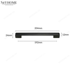 Tay nắm tủ hiện đại màu đen SH5523 tại thành phố Hồ Chí Minh