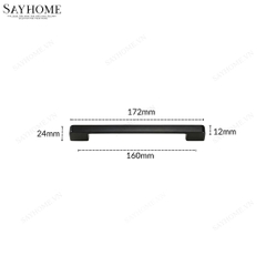 Tay nắm tủ hiện đại màu đen SH5523 tại thành phố Hồ Chí Minh