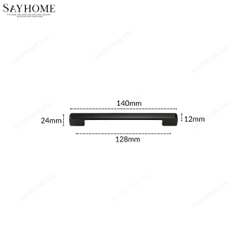 Tay nắm tủ hiện đại màu đen SH5523 tại thành phố Hồ Chí Minh