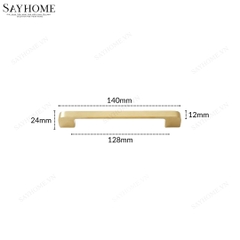 Tay nắm tủ hiện đại màu vàng xước SH5523
