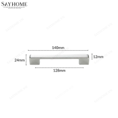Tay nắm tủ hiện đại màu inox bóng SH5523