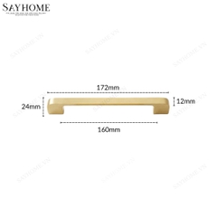 Tay nắm tủ hiện đại màu vàng xước SH5523