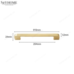 Tay nắm tủ hiện đại màu vàng xước SH5523