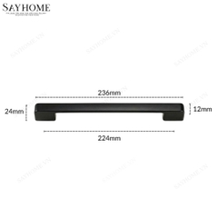 Tay nắm tủ hiện đại màu đen SH5523 tại thành phố Hồ Chí Minh
