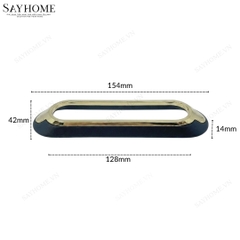 Tay nắm tủ hiện đại màu đen vàng SH5D52V8 tại Tân Bình