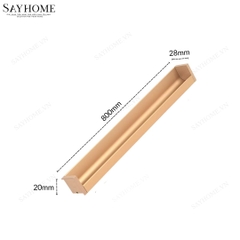 Tay nắm âm tủ hiện đại màu vàng mờ SH5529 tại thành phố Hồ Chí Minh