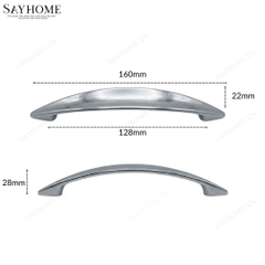 Tay nắm tủ hiện đại màu inox SH5556 tại Tân Bình