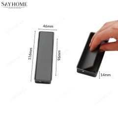 Tay nắm âm tủ hiện đại màu xám đen SH5X57D1 tại thành phố Hồ Chí Minh