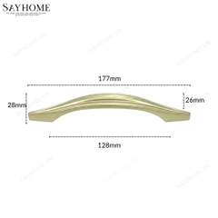 Tay nắm tủ tân cổ điển Vintage màu vàng SH55V72 tại thành phố Hồ Chí Minh