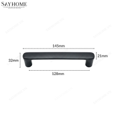 Tay nắm tủ hiện đại màu đen SH5582 tại Thành phố Hồ Chí Minh