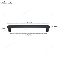 Tay nắm tủ hiện đại màu đen SH5582 tại Thành phố Hồ Chí Minh