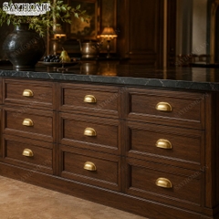 Tay nắm tủ hiện đại bán nguyệt màu vàng gold SH55V85 tại thành phố Hồ Chí Minh