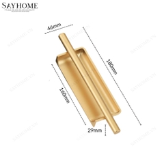 Tay nắm âm tủ hiện đại màu vàng gold SH55V93 tại thành phố Hồ Chí Minh