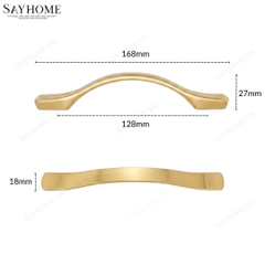 Tay nắm tân cổ điển Vintage màu vàng gold SH5598