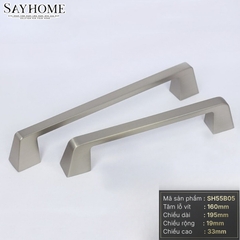 Tay nắm tủ hiện đại màu bạc SH55B05 tại thành phố Hồ Chí Minh