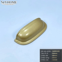 Tay nắm tủ hiện đại bán nguyệt màu vàng gold SH55V85  tại thành phố Hồ Chí Minh