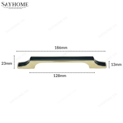 Tay nắm tủ hiện đại màu đen vàng gold SH56DV32 tại thành phố Hồ Chí Minh