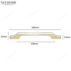 Tay nắm tủ hiện đại màu trắng vàng gold SH56TV32 tại thành phố Hồ Chí Minh
