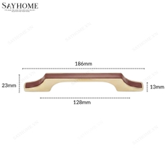 Tay nắm tủ hiện đại màu đỏ vàng gold SH5632 tại thành phố Hồ Chí Minh