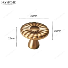 Núm tủ tân cổ điển vintage màu đồng và màu vàng gold  SH7044 tại thành phố Hồ Chí Minh