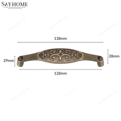 Tay nắm tủ tân cổ điển Vintage màu đồng SH7057 tại thành phố Hồ Chí Minh