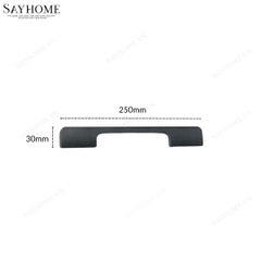 Tay nắm tủ áo thanh dài hiện đại màu đen SH7D63V5 tại Thành phố Hồ Chí Minh