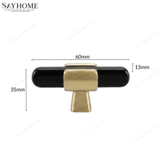 Núm tủ hiện đại màu đen và vàng gold SH8016 tại thành phố Hồ Chí Minh