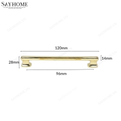 Tay nắm tủ hiện đại màu vàng gold SH8041