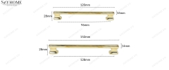 Tay nắm tủ hiện đại màu vàng gold SH8041