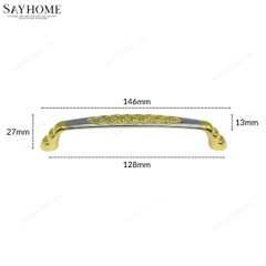 Tay nắm tủ tân cổ điển vintage màu bạc vàng gold SH8296 tại thành phố Hồ Chí Minh