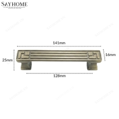 Tay nắm tủ tân cổ điển Vintage màu đồng SH8299