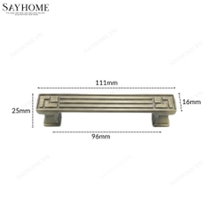 Tay nắm tủ tân cổ điển Vintage màu đồng SH8299