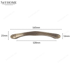 Tay nắm tủ tân cổ điển Vintage màu vàng đồng SH8818