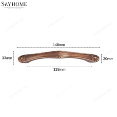 Tay nắm tủ tân cổ điển màu đồng SH8818