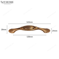 Tay nắm tủ tân cổ điển Vintage màu đồng SH8832 tại thành phố Hồ Chí Minh