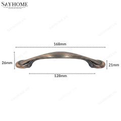 Thông số kĩ thuật Tay nắm tủ tân cổ điển màu đồng đỏ SH8833 tại Tân Bình
