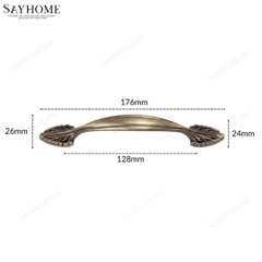 Tay nắm tủ tân cổ điển màu đồng SH8837 tại thành phố Hồ Chí Minh